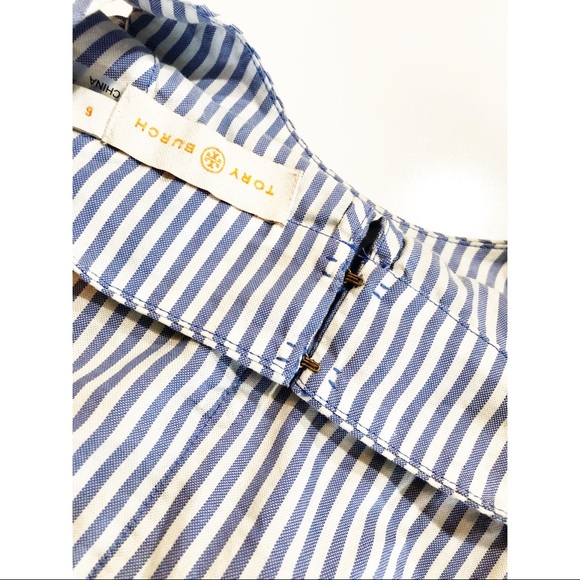 Tory Burch Blue and White Meg Tank Top - Picture 8 of 9